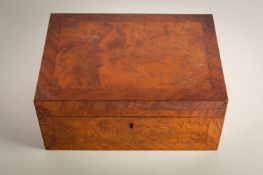 A New Zealand burr totara wood and specimen parquetry box, by James Annear of Wellington,