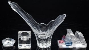 A Royal Brierley studio art glass vase,