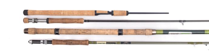 Four Shakespeare fly fishing rods. Compr