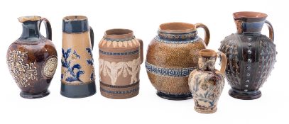 A Royal Doulton stoneware jug by Mary Barrett.
