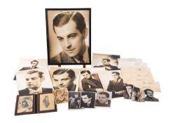 A collection of photographs and ephemera relating to Ramon Navarro,
