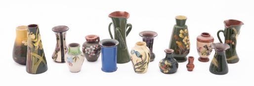 A collection of Devon pottery miniature
