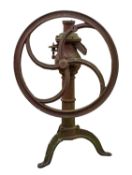 A cast iron corn mill, maker W N Nichols