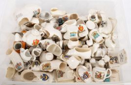 A collection of ornamental crested ware.