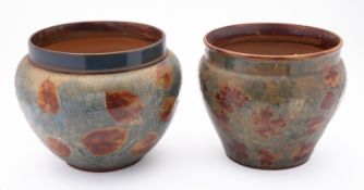 A Royal Doulton natural foliage pattern planter by Eleanor Tosen.