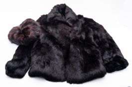 A fur coat and hat. The coat being 75cm