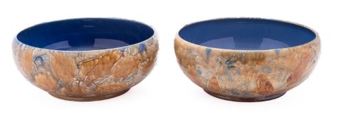 A pair of Royal Doulton natural foliage