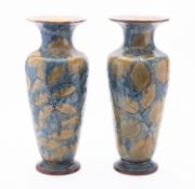 A pair of Royal Doulton natural foliage