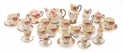 A Carl Knoll Art Nouveau tea coffee set.