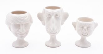 Three Fluck & Law Carlton Ware egg cups