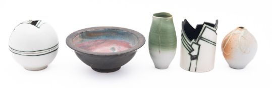 Two pieces of Carol Daw studio pottery.