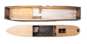An incomplete 1:60 scale model of the SS Rovuma.