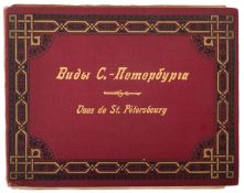 ST. PETERSBURG. Vues de St. Petersbourg, an album of 27 photogravure views of St.