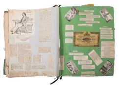 NINETEENTH & TWENTIETH CENTURY SCRAP ALBUM.