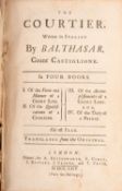 CASTIGLIONE, Balthasar. The Courtier, London: A. Bettesworth et al.