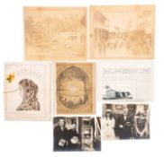 SARAWAK. Two C19th albumen prints, a street scene and a rural scene, possibly Kuching, Sarawak, ea.