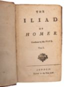 HOMER. POPE, Alexander (transl.). The Iliad of Homer. Translated by Mr. Pope. Vol. I.