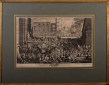LECLERC, Sébastien. L'Entree d'Alexandre dans Babilone, after Charles Le Brun, engraving c.