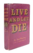 FLEMING, Ian. Live and Let Die, 1st edition, London: Jonathan Cape 1954, orig.