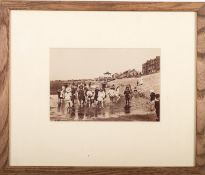 ATTRIBUTED TO FRANCIS FIRTH & CO (late 19th century) Children playing on a beach