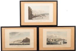 DEVON, TEIGNMOUTH. LEWIS, F.C. (engr.). View of the Entrance of the River Teign, after H.