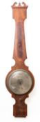 A 19th century mahogany barometer,
