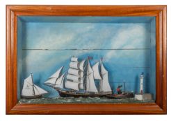 A 20th Century ship's diorama.