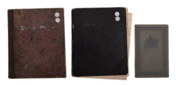 Two late 19th century Captain's log books for the British Ship Owners Co,