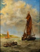 J. A. Davies (British, 20th Century) Blustery conditions - A pair of oils on canvas