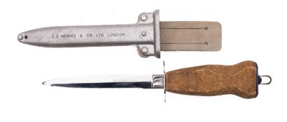 A Siebe Heinke Underwater knife, maker C E Heinke & Co ,London,