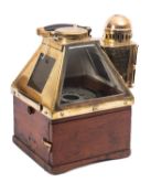 An early 20th Century binnacle, maker E Dent and Co London.