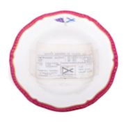 A Copeland China New York Yacht Club soup bowl for Cornelius Vanderbit III's Steam Yacht