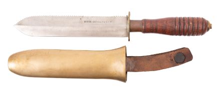 A non magnetic Diver's Knife, maker Siebe Gormon & Co.
