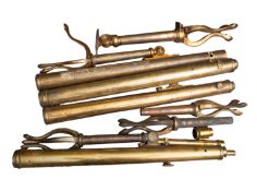 A 19th century brass refractor table telescope, maker G Adams, London,