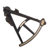 An ebony and brass Octant maker Mcall Tower Hill, London.