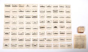 A complete set of 80 WWII British Merchant ship sillouhettes,