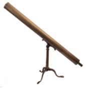 A 19th century 2 inch refractor table telescope,maker G.W.