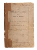 An edition of 'The Parramatta Echo' circa 1886, for the Davit & Moore Blackwall type passenger,