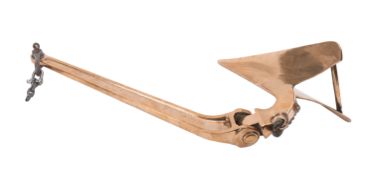 A 20th Century brass plow anchor.