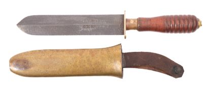 A 20th Century steel bladed Diver's Knife, maker Siebe Gormon & Co.