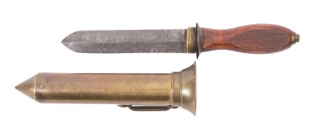 A 20th Century steel bladed Diver's Knife, maker Siebe Gormon & Co.
