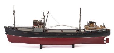 A scratch built static model of the 'Lindstroom' cargo vessel.