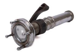 A 20th Century plated Siebe Gorman pattern diver's torch,