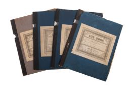 A group of four early 20th century log books for the Yawl Yachts 'Silver Foam' 1907-1910,