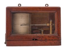 A late 19th century barograph, signed Jules Richard,Paris, calibrated for 3500 meters,