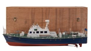 A scratch built scale model of ' Sangsettia' Malaysian Police Launch.