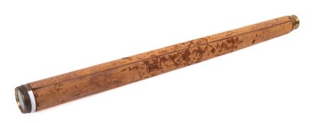 A 19th century 2 inch refracting telescope, maker J Warkins, London,