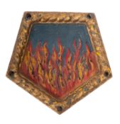 A WWII cast iron ship's badge for HMS 'Dido'.