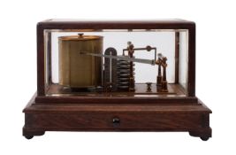 A oak cased barograph, maker Negretti & Zambra, London, serial number '30126' ,