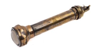 An early 20th Century M of K no, 10 diver's torch, maker Siebe Gorman & Co Ltd.